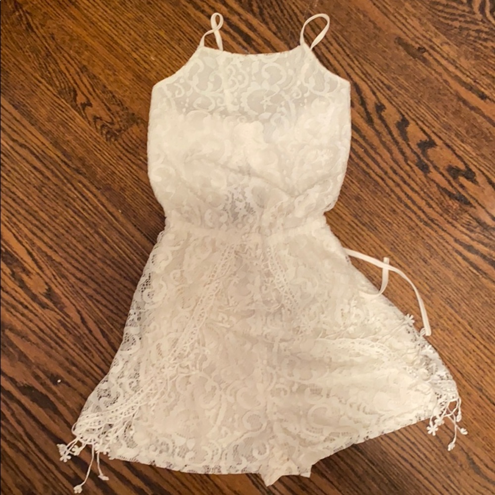 White Lace Romper
